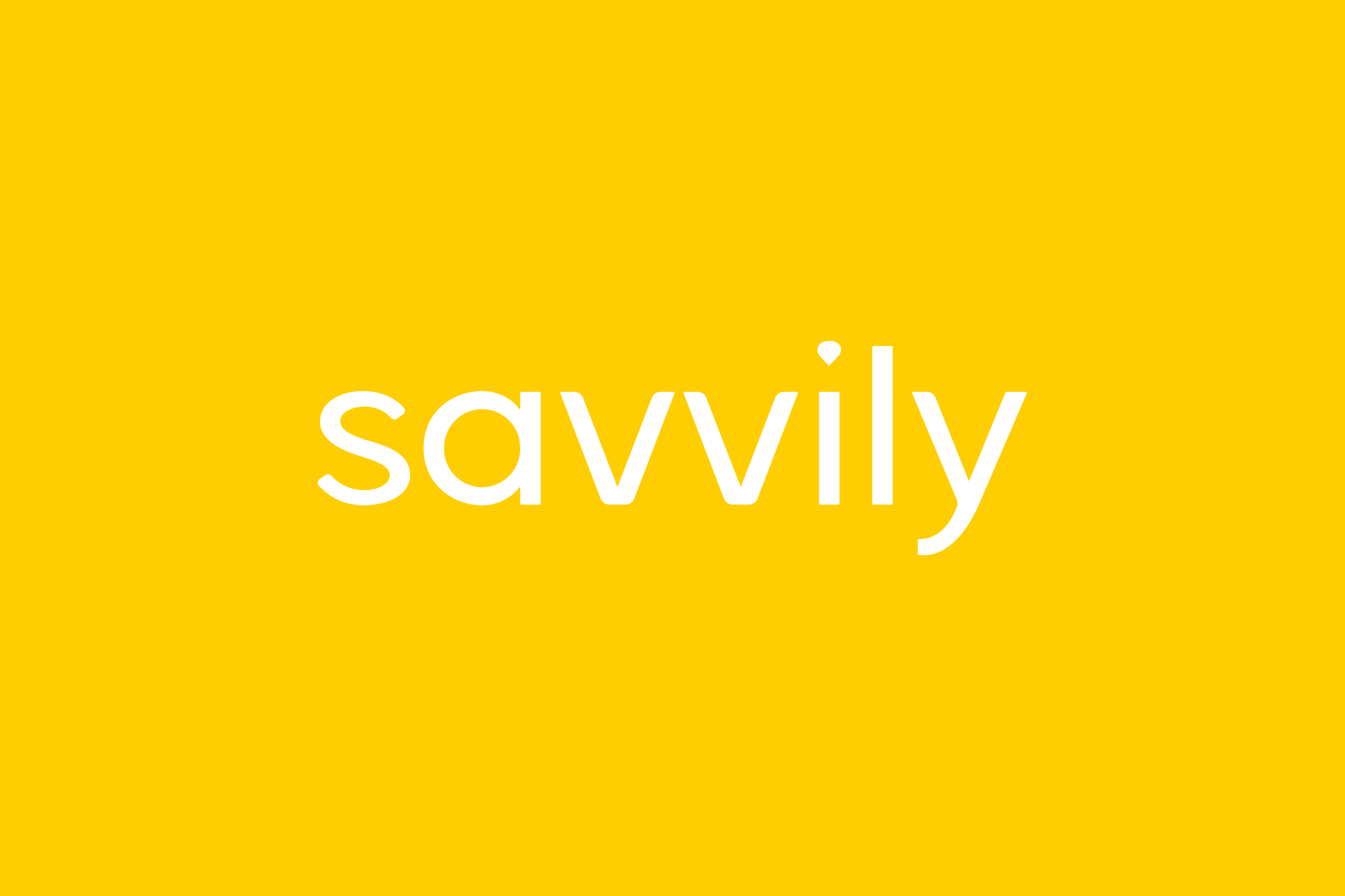 Logo savvily con fondo amarillo