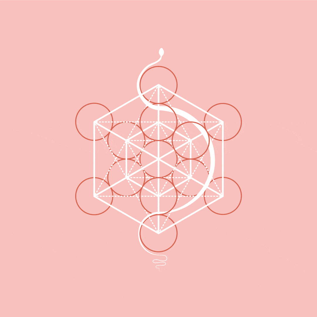 Geometría de diseño holístico para instagram